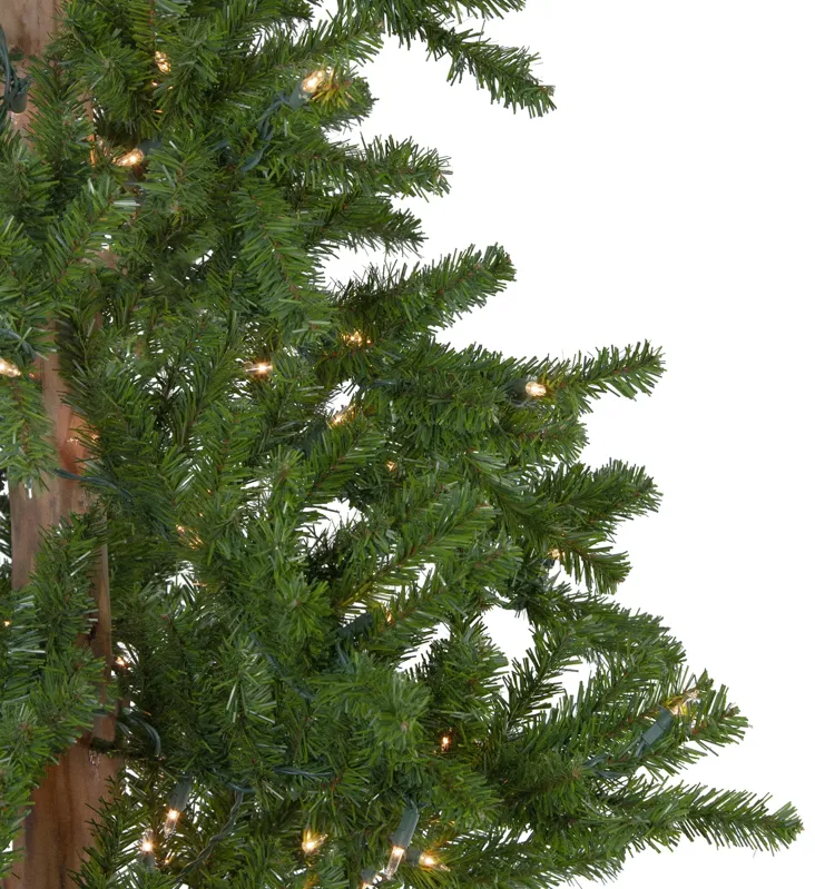 7' Pre-Lit Medium Alpine Artificial Christmas Tree  Clear Lights