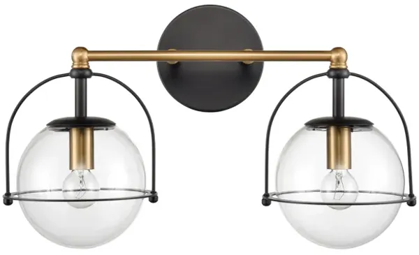 Langford 17'' Wide Gold 2-Light Vanity Light