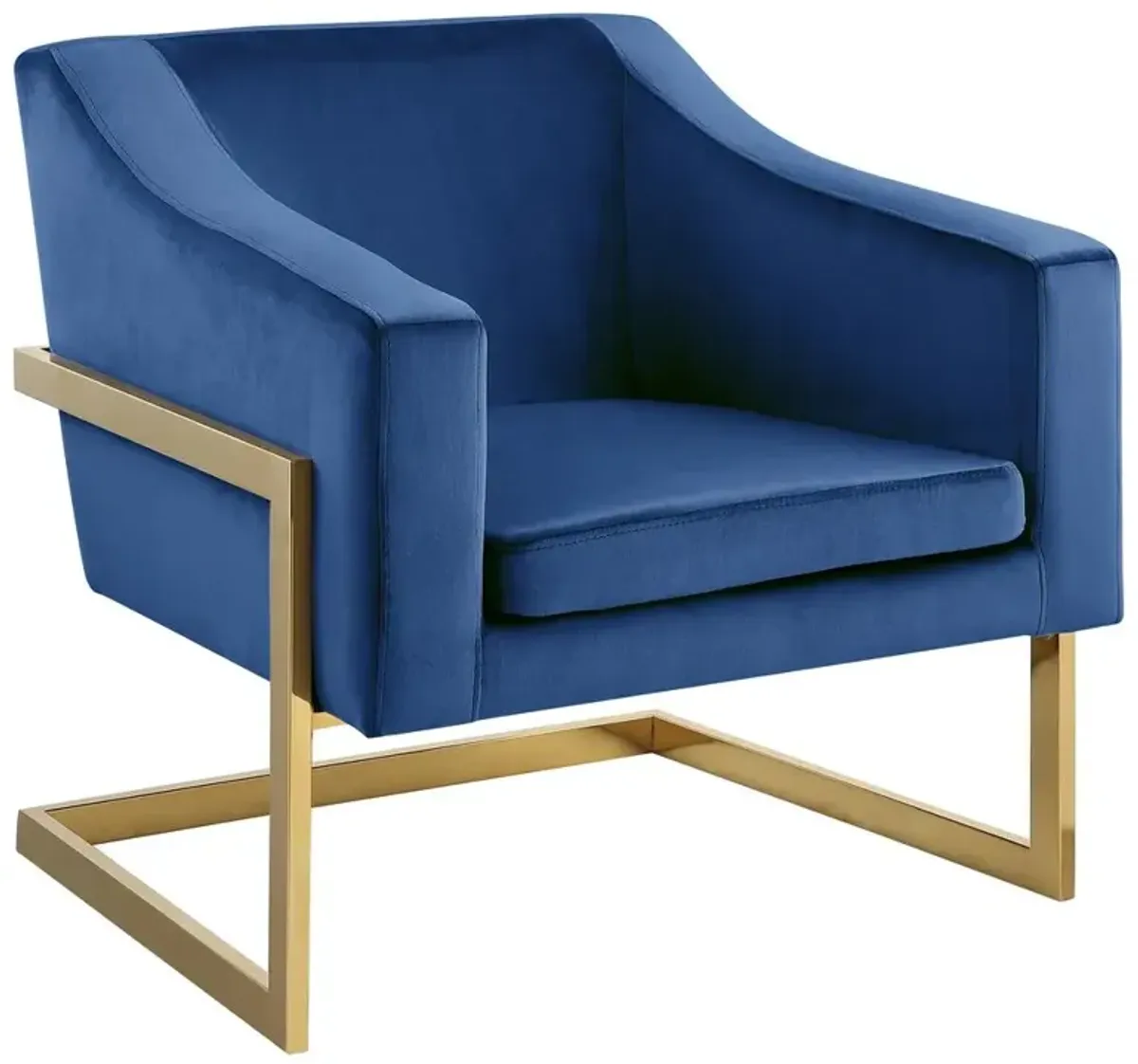 Hampshire Velvet Modern Accent Chair