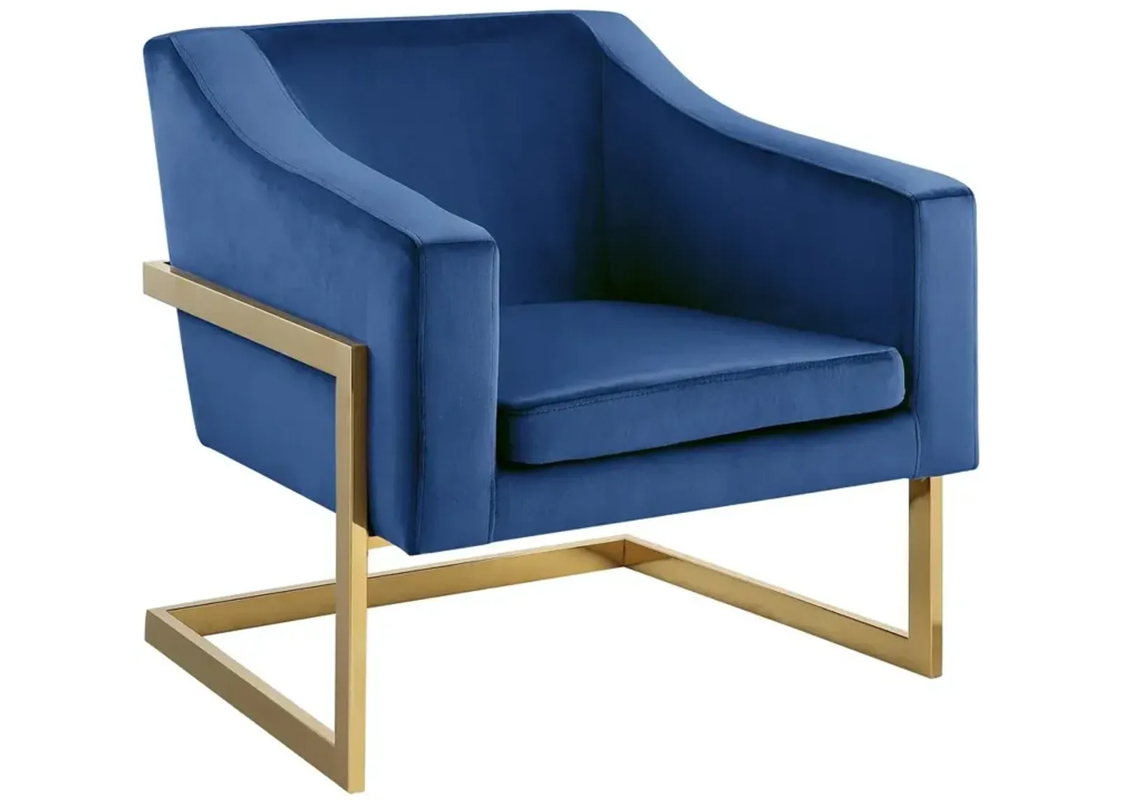 Hampshire Velvet Modern Accent Chair