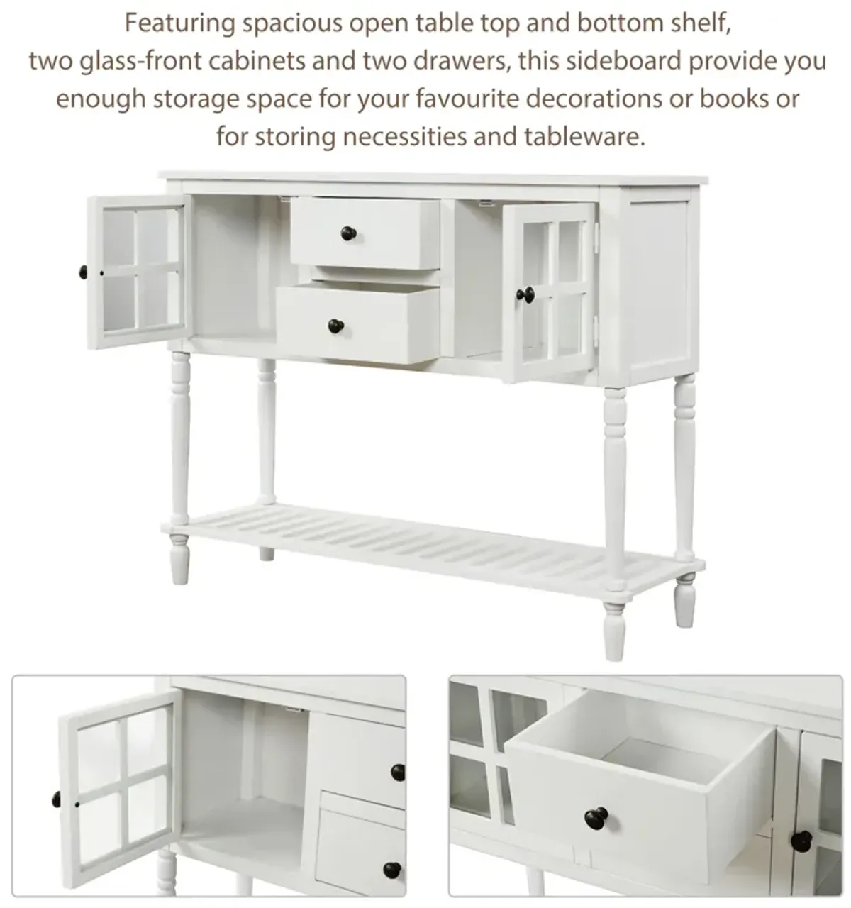 Merax Buffet Storage Cabinet Console Table