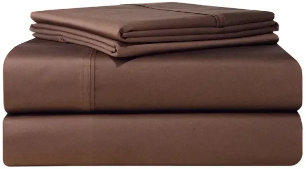 Pointehaven 500 Thread Count 100% Long Staple Cotton Deep Pocket 4 pc Sheet Set