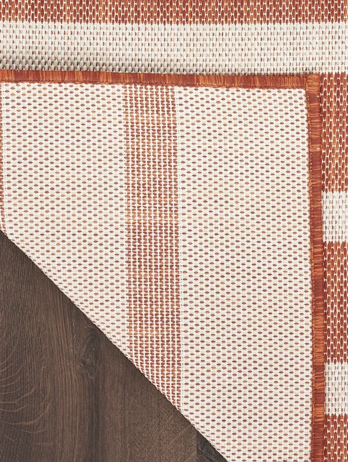 Positano POS03 Terracotta/Ivory 2'2" x 12' Rug