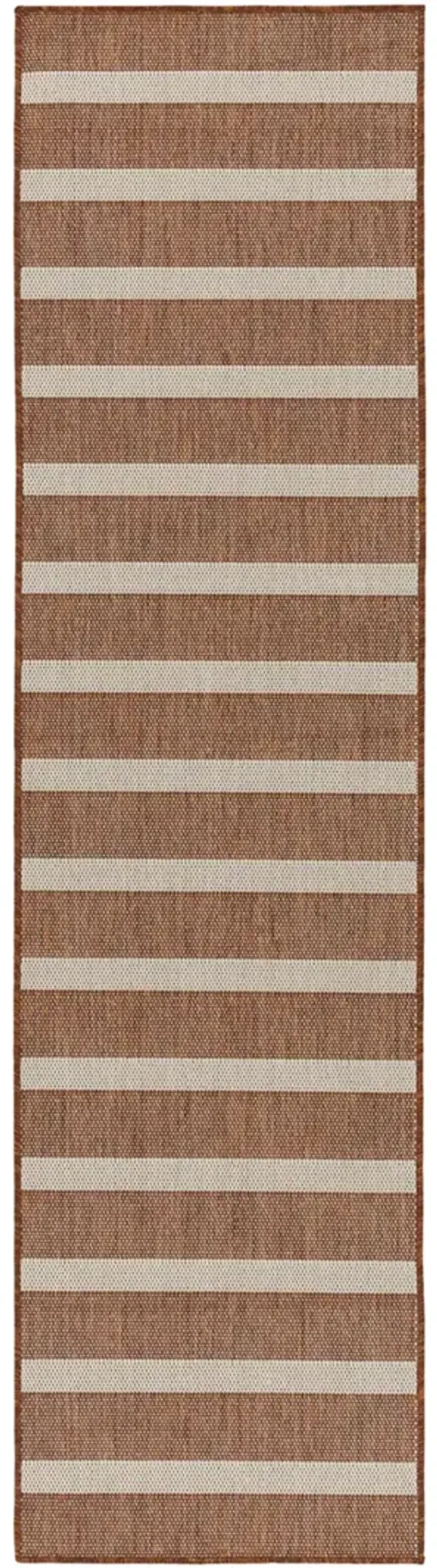 Positano POS03 Terracotta/Ivory 2'2" x 12' Rug