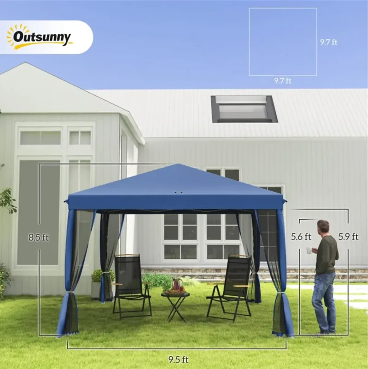 Outdoor Pop Up Canopy Shelter for Camping and Special Events