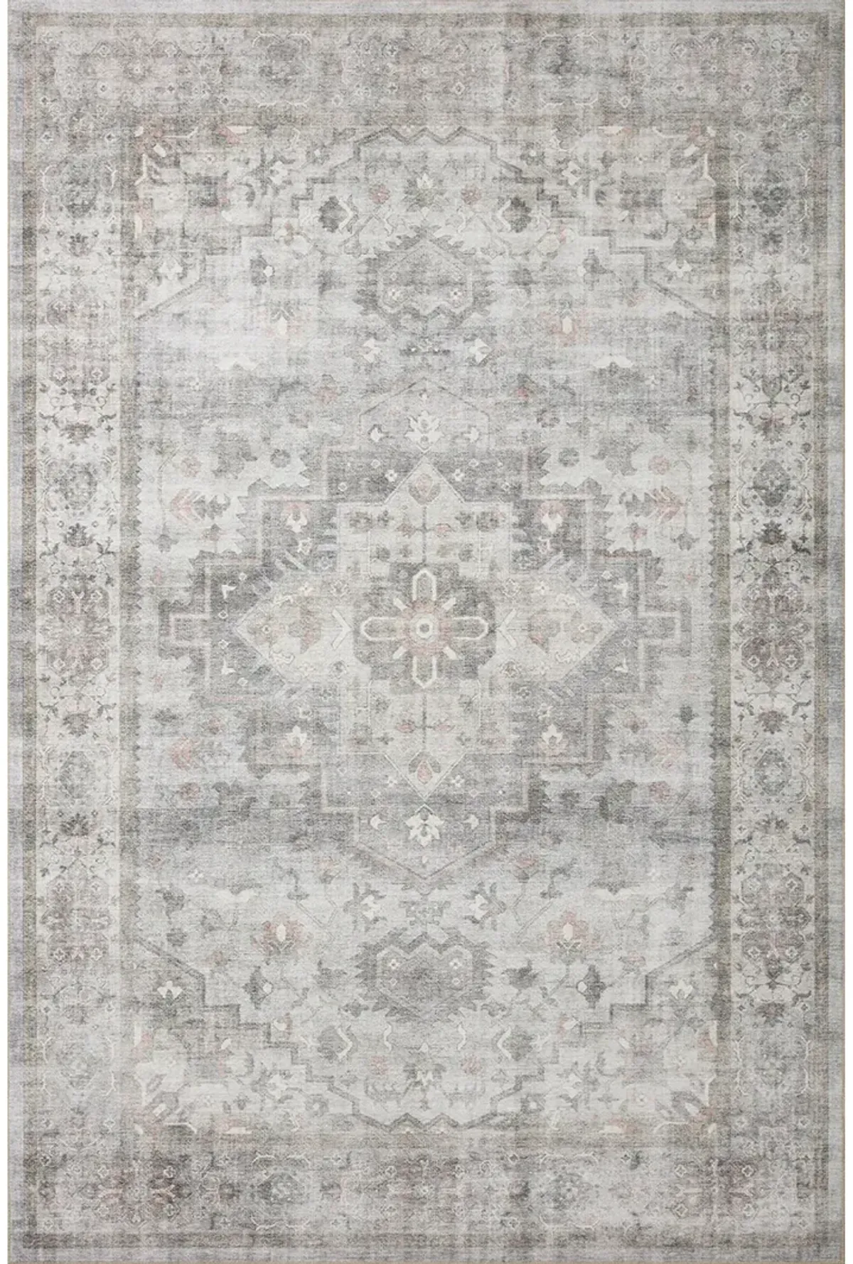 Heidi HEI02 Dove/Blush 5' x 7'6" Rug by Loloi II