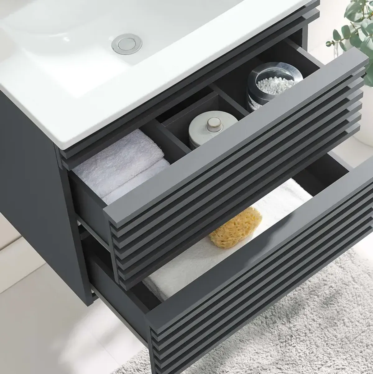 Render 24" Wall-Mount Bathroom Vanity