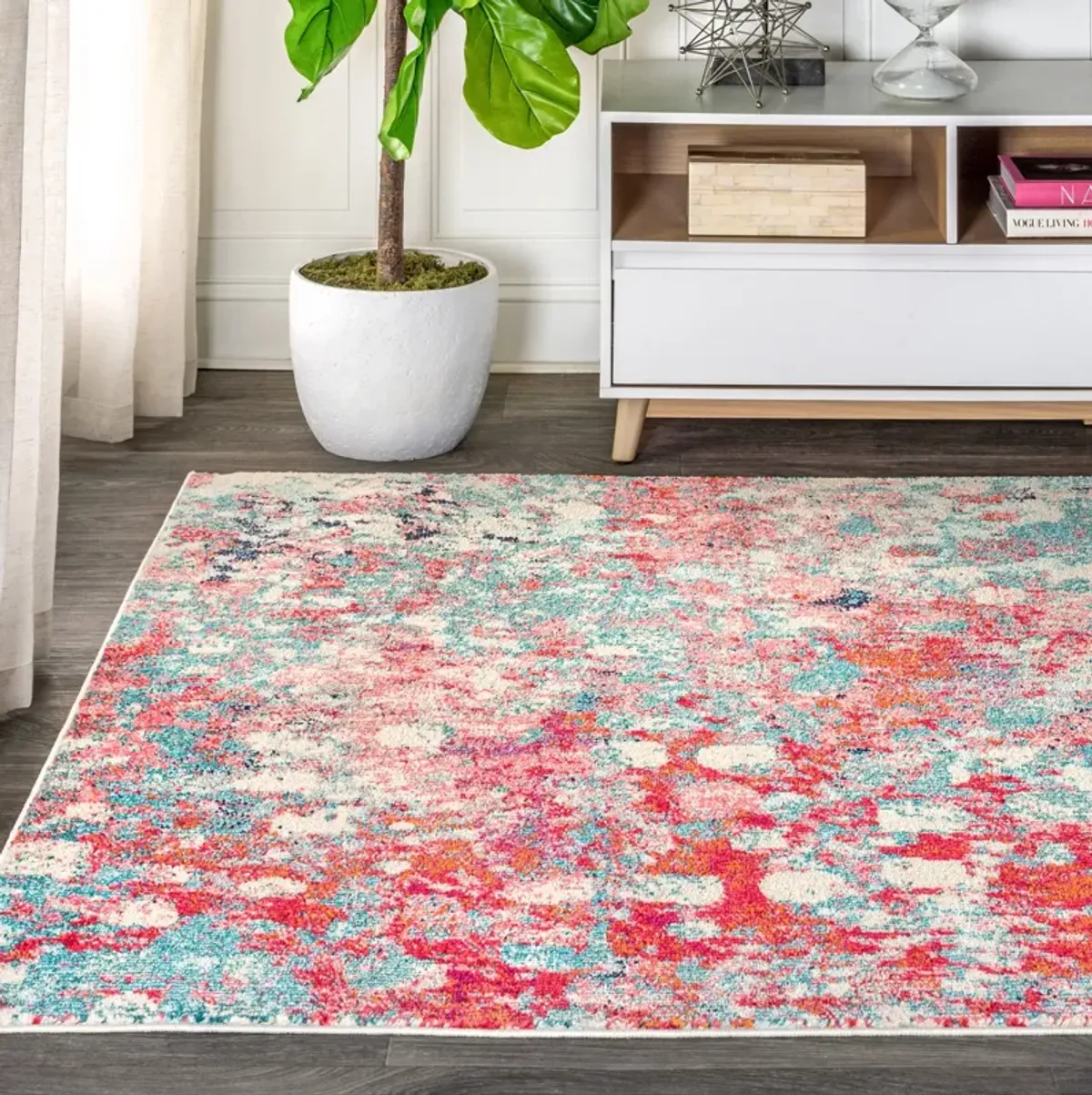 Inspired Contemporary Pop Modern Abstract Area Rug