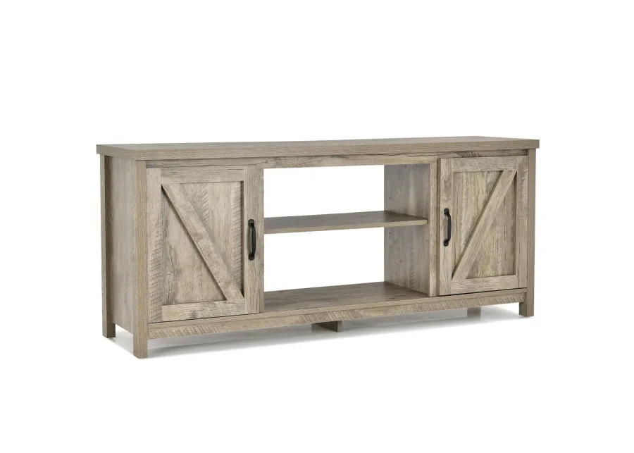 59 Inches TV Stand Media Console Center with Storage Cabinet