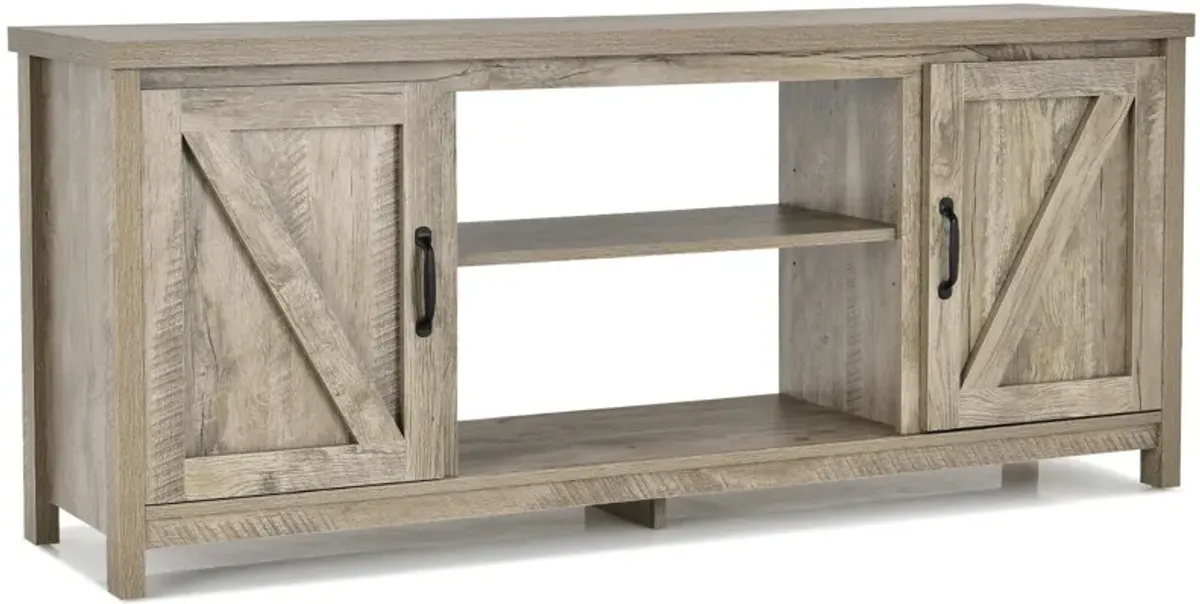 59 Inches TV Stand Media Console Center with Storage Cabinet