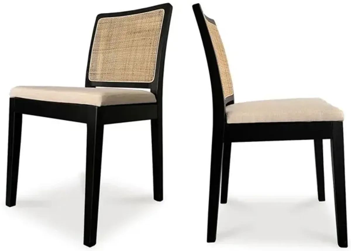 Moe's Home Collection Orville Dining Chair Black-Set Of Two