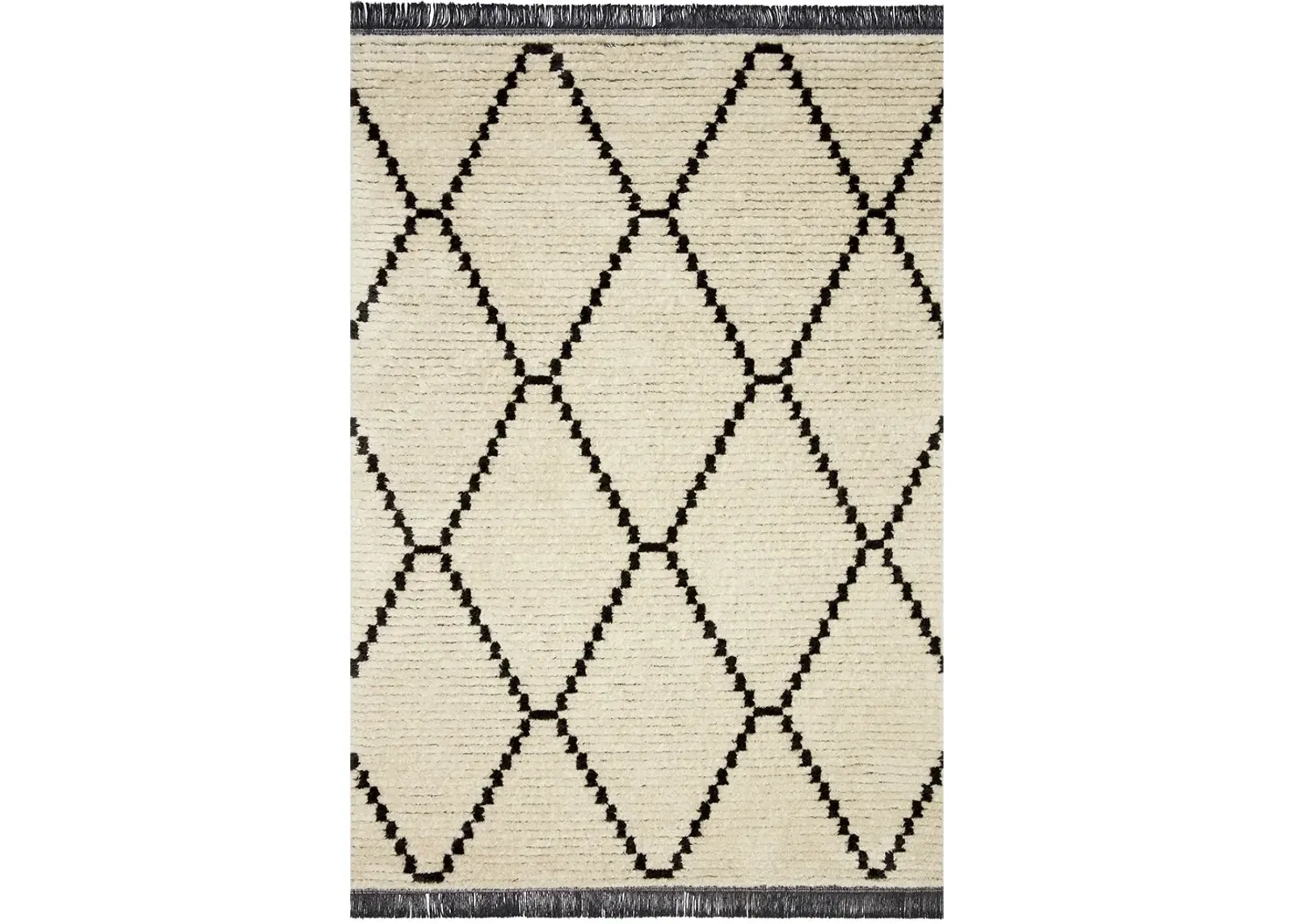 Alice ALI04 Cream/Charcoal 6'5" x 9'2" Rug