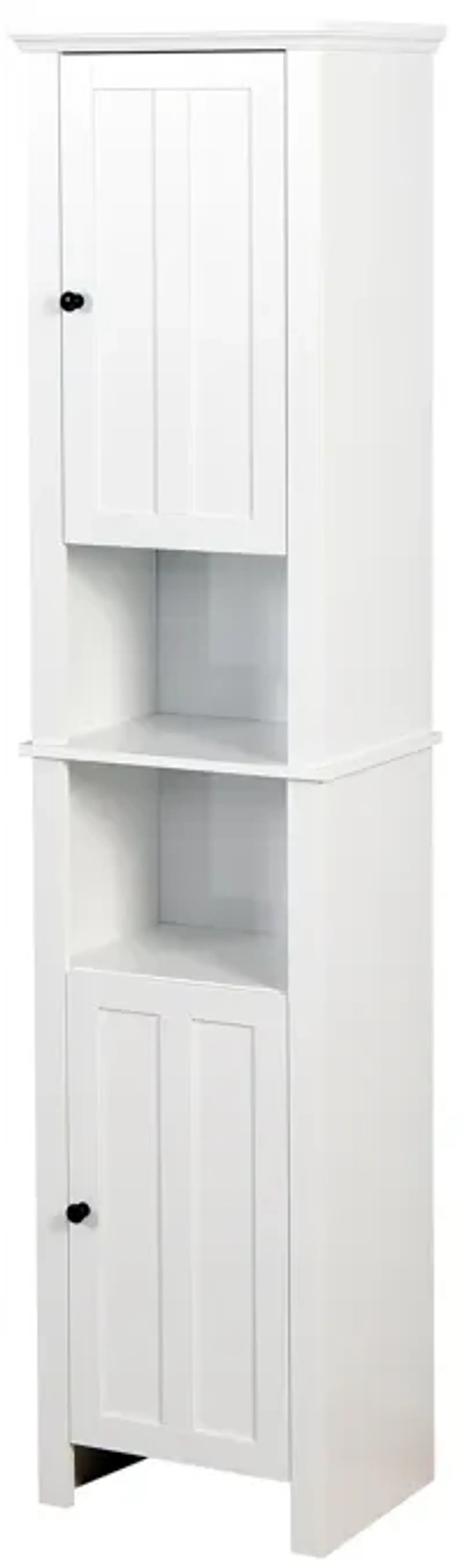 Hivvago 6 Shelves Slim Bathroom Floor Storage and Organizer with 2 Doors