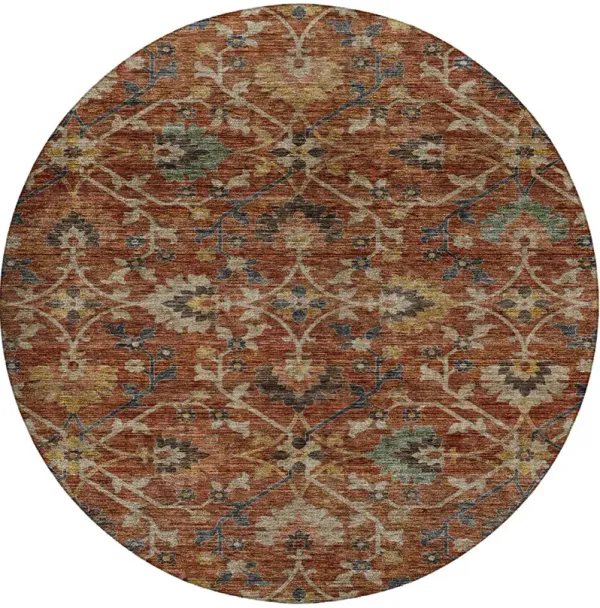 Silk Road SR4 Paprika 8' Round Rug