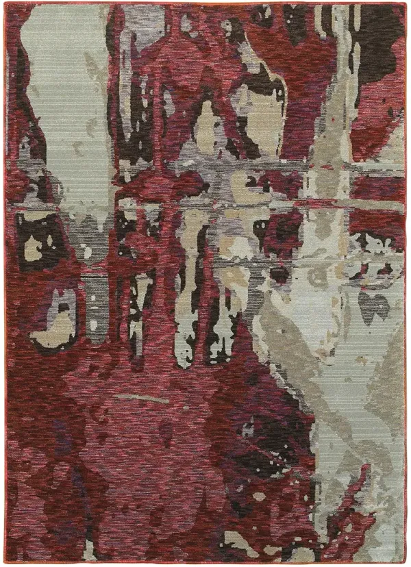 Evolution 5'3" x 7'3" Red Rug