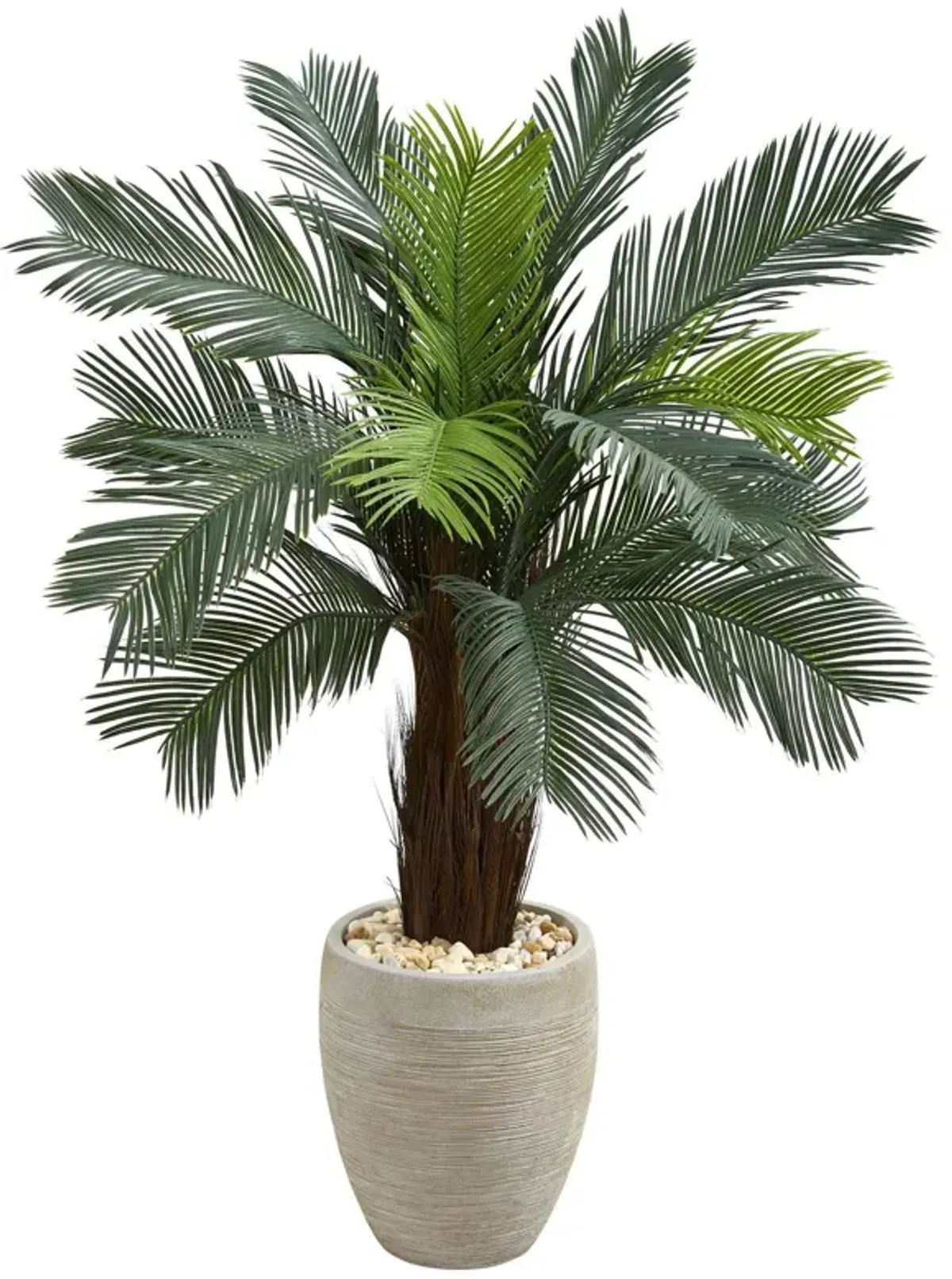 Nearly Natural 4.5-in Cycas Artificial Tree in Planter UV Res(Indoor/Outdoor)