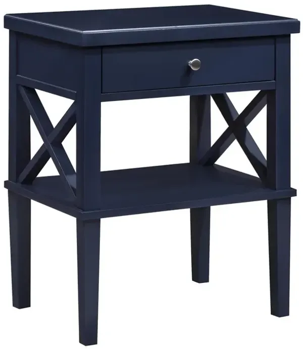 Comfort Pointe Marta Midnight Blue Nightstand
