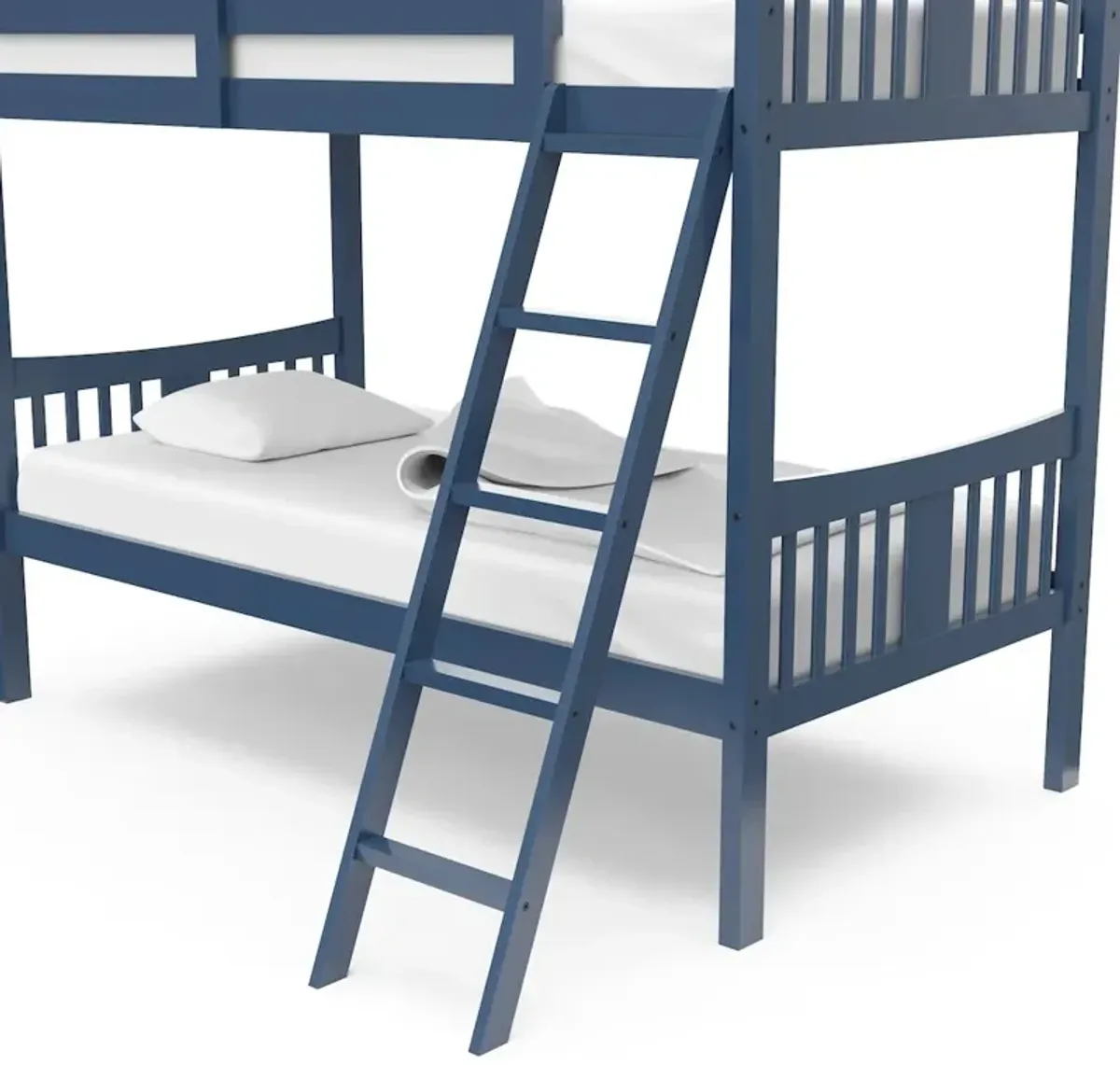 Storkcraft Caribou Twin-over-Twin Bunk Bed (Navy)