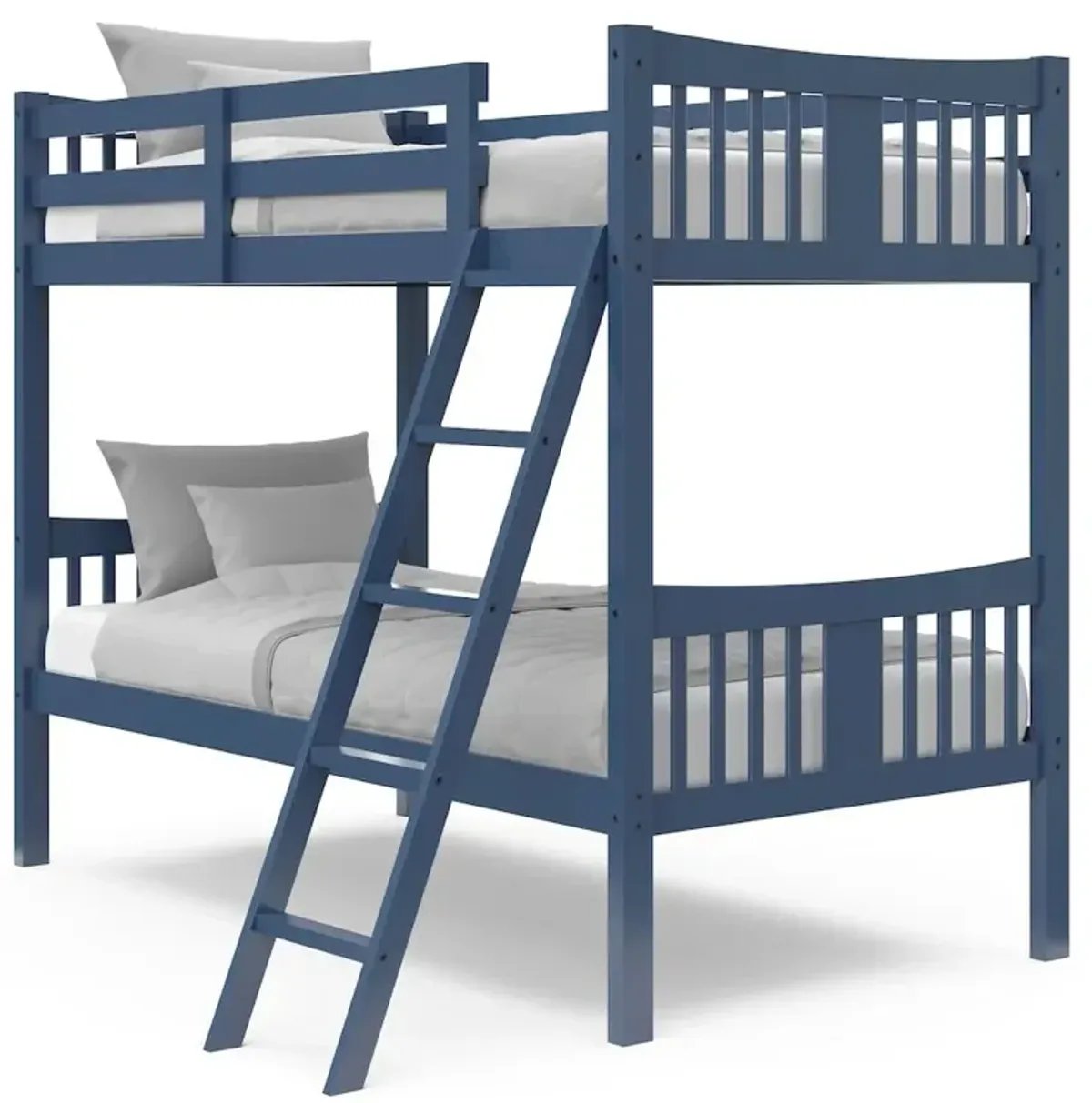 Storkcraft Caribou Twin-over-Twin Bunk Bed (Navy)