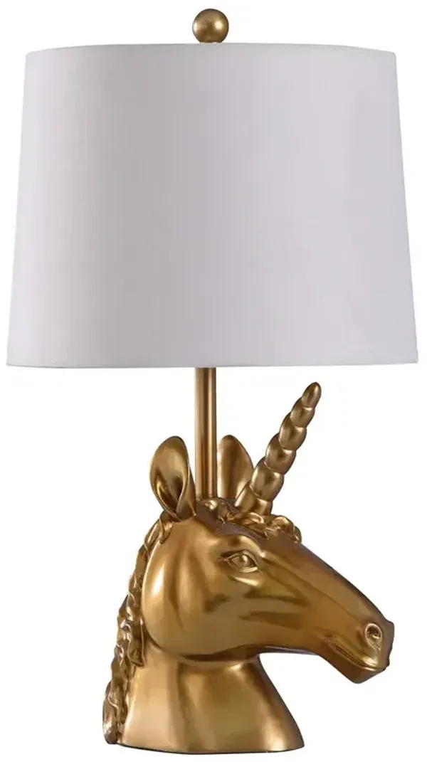 Golden Majesty Unicorn Lamp