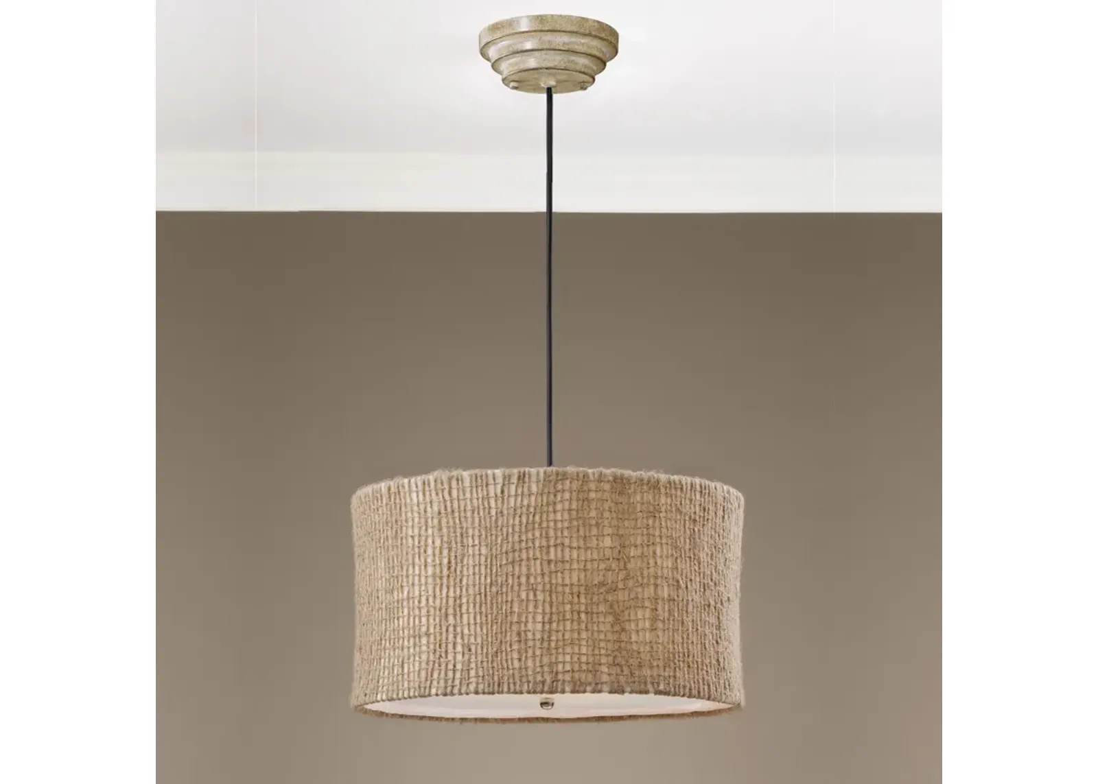 Uttermost Burleson 3 Light Drum Pendant