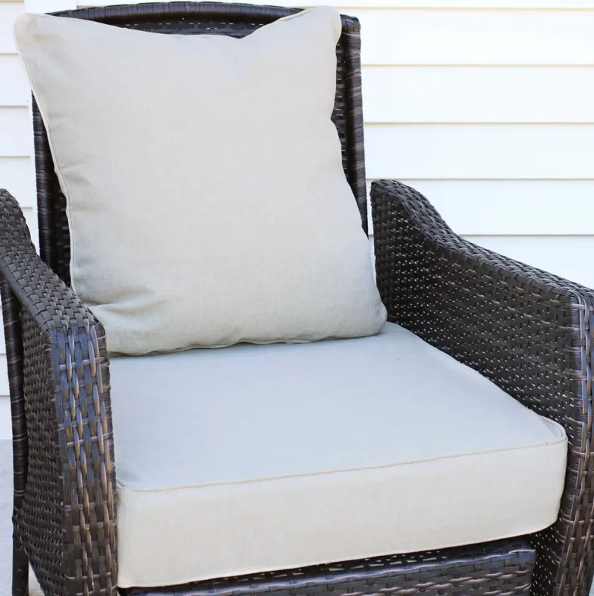 Sunnydaze Indoor/Outdoor Polyester Back and Seat Cushions