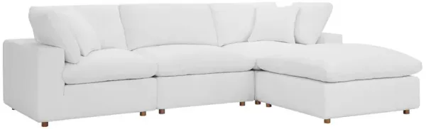 Commix Down Filled Overstuffed 4 Piece Sectional Sofa Set