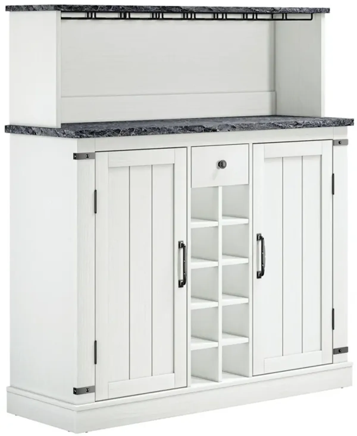 FESTIVO Farmhouse Buffet Bar Cabinet with Wine Storage