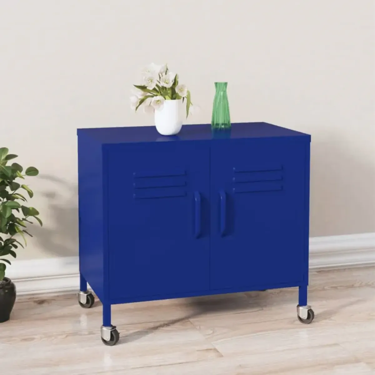 vidaXL Storage Cabinet 23.6"x13.8"x22" Steel