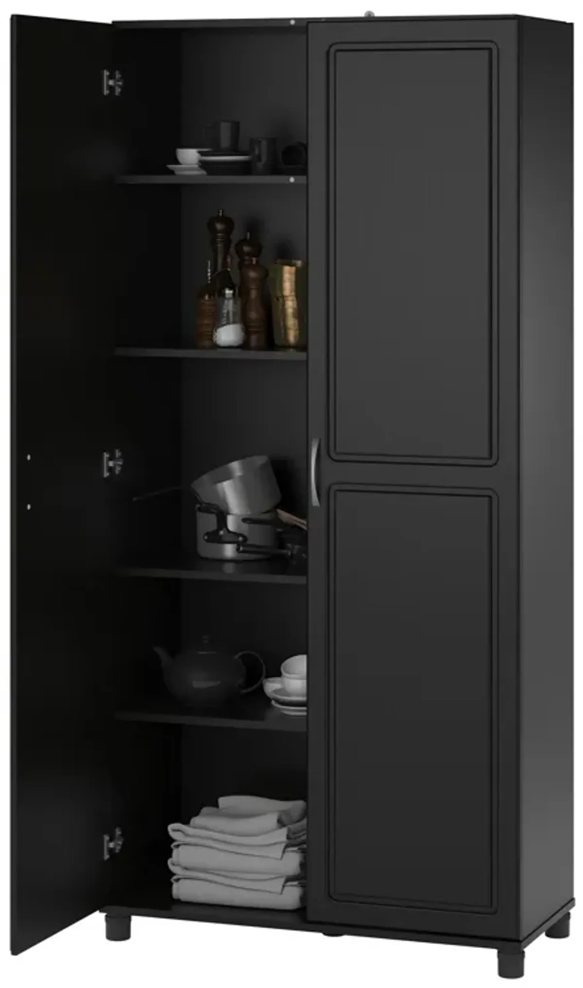 Kendall 36" Utility Storage Cabinet, Black