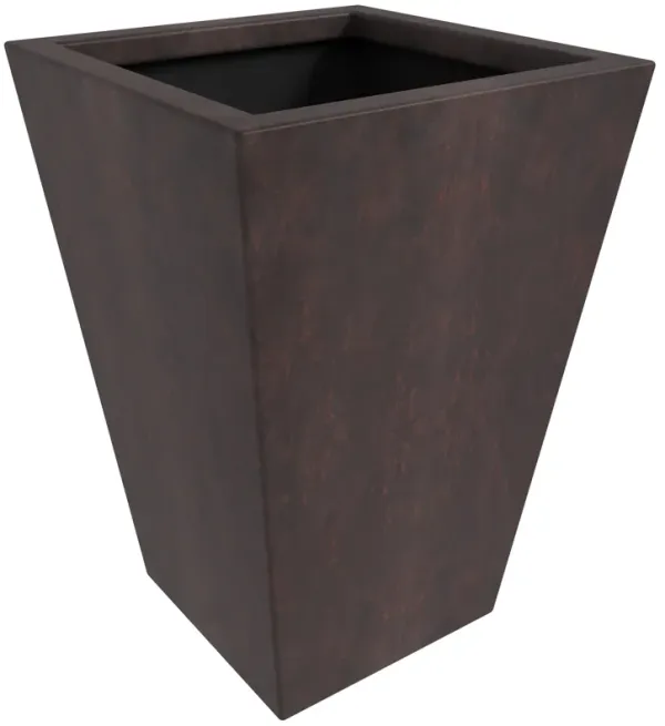 Leisuremod Serene Series Fiberstone and MgO Clay Square 21" Planter