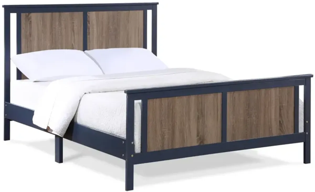 Connelly Full Bed Midnight Vintage Walnut