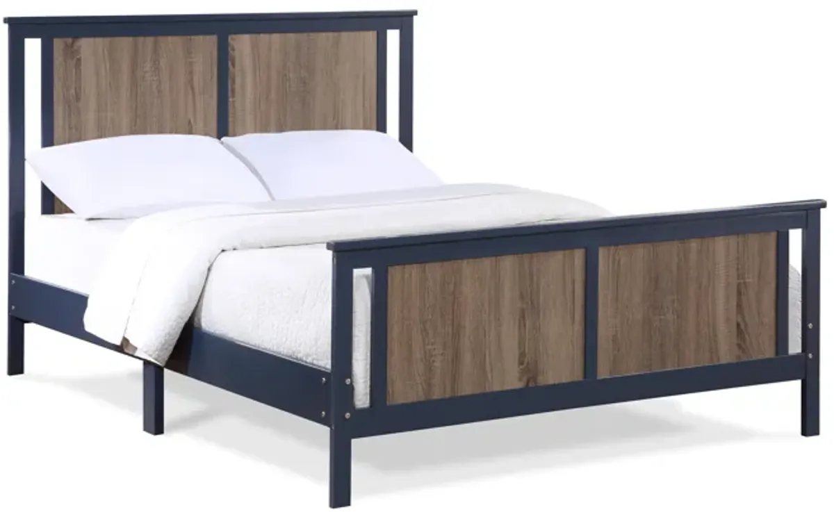 Connelly Full Bed Midnight Vintage Walnut