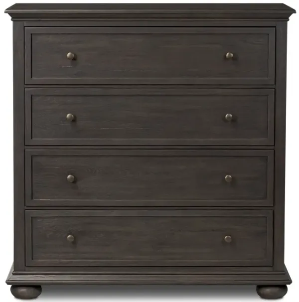 Geoffrey Smoked Black Tall Dresser