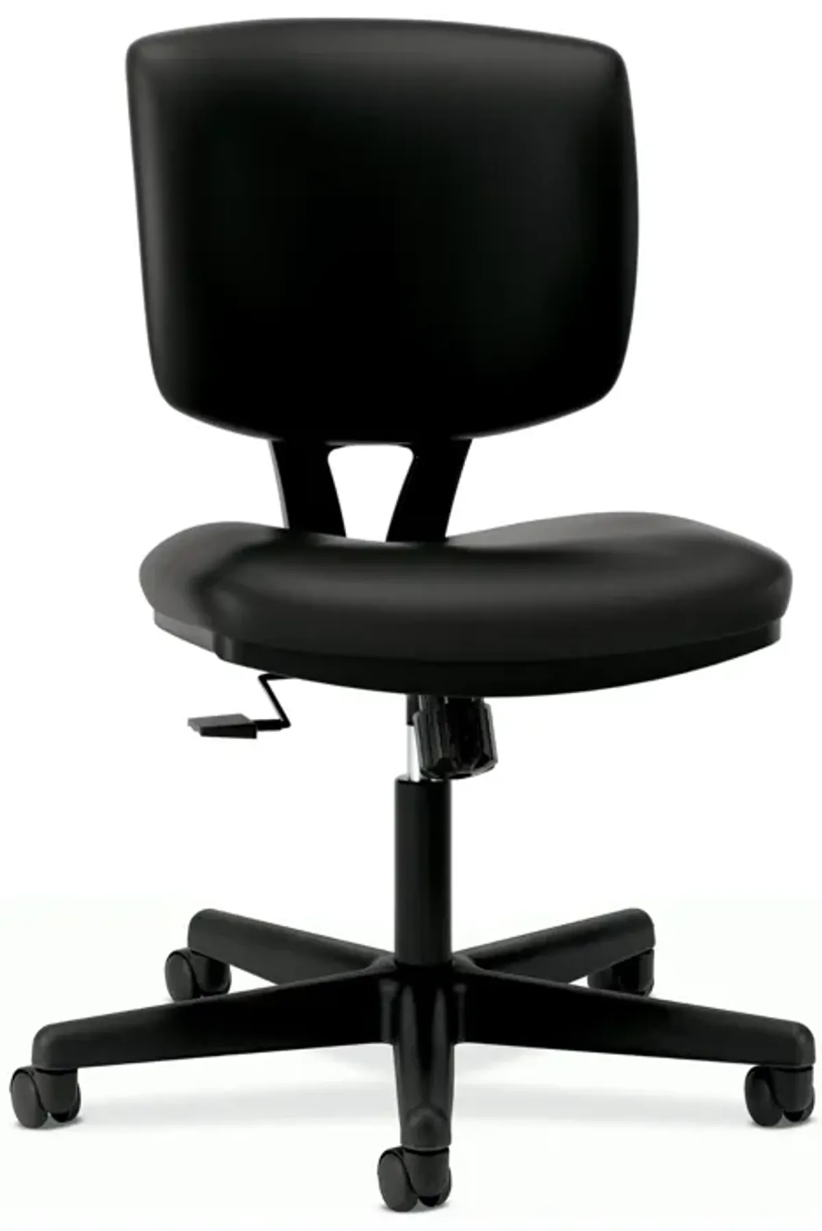 HON Volt Leather Task Chair - Computer Chair for Office Desk, Black (H5703)