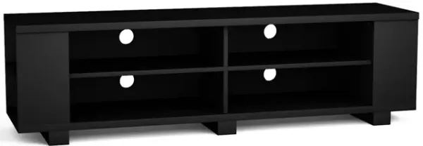59 Inch Console Storage Entertainment Media Wood TV Stand