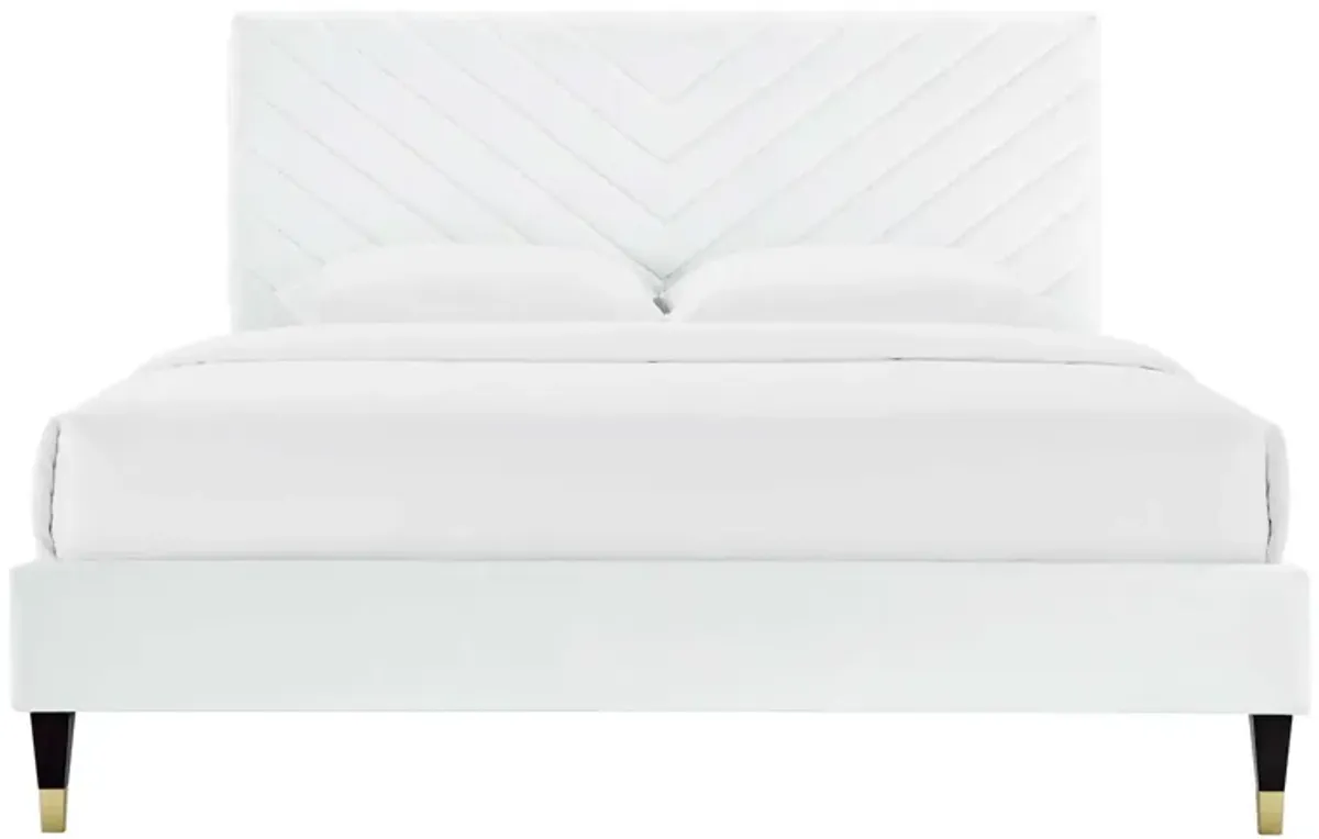 Modway - Roxanne Performance Velvet Queen Platform Bed