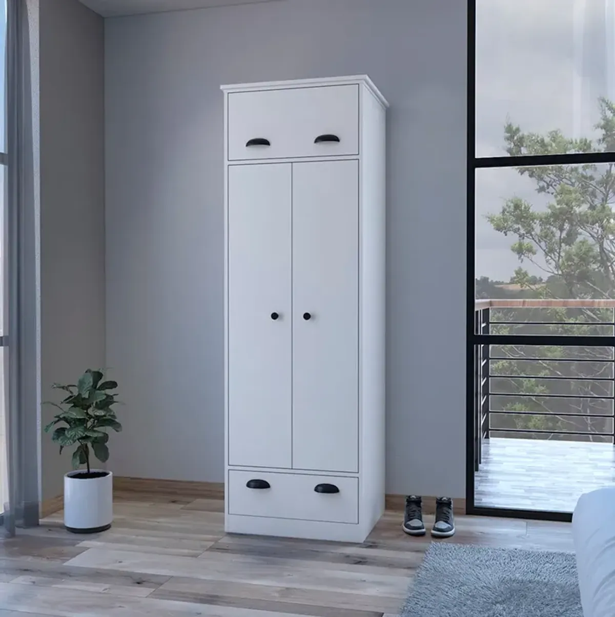 Armoire Dumas, Bedroom, White