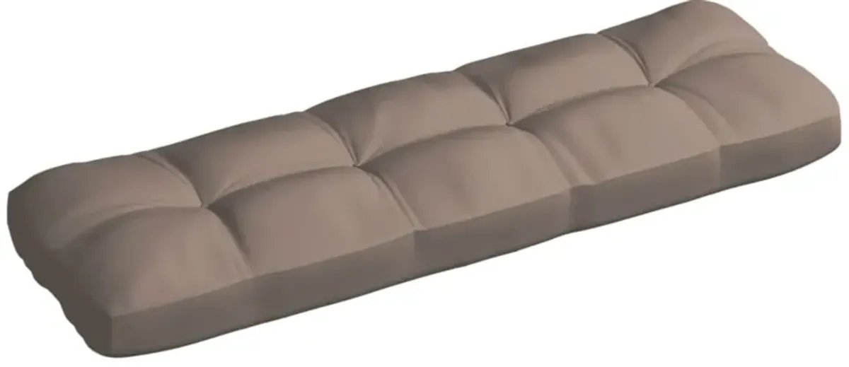 vidaXL Pallet Sofa Cushion Taupe 47.2"x15.7"x4.7"