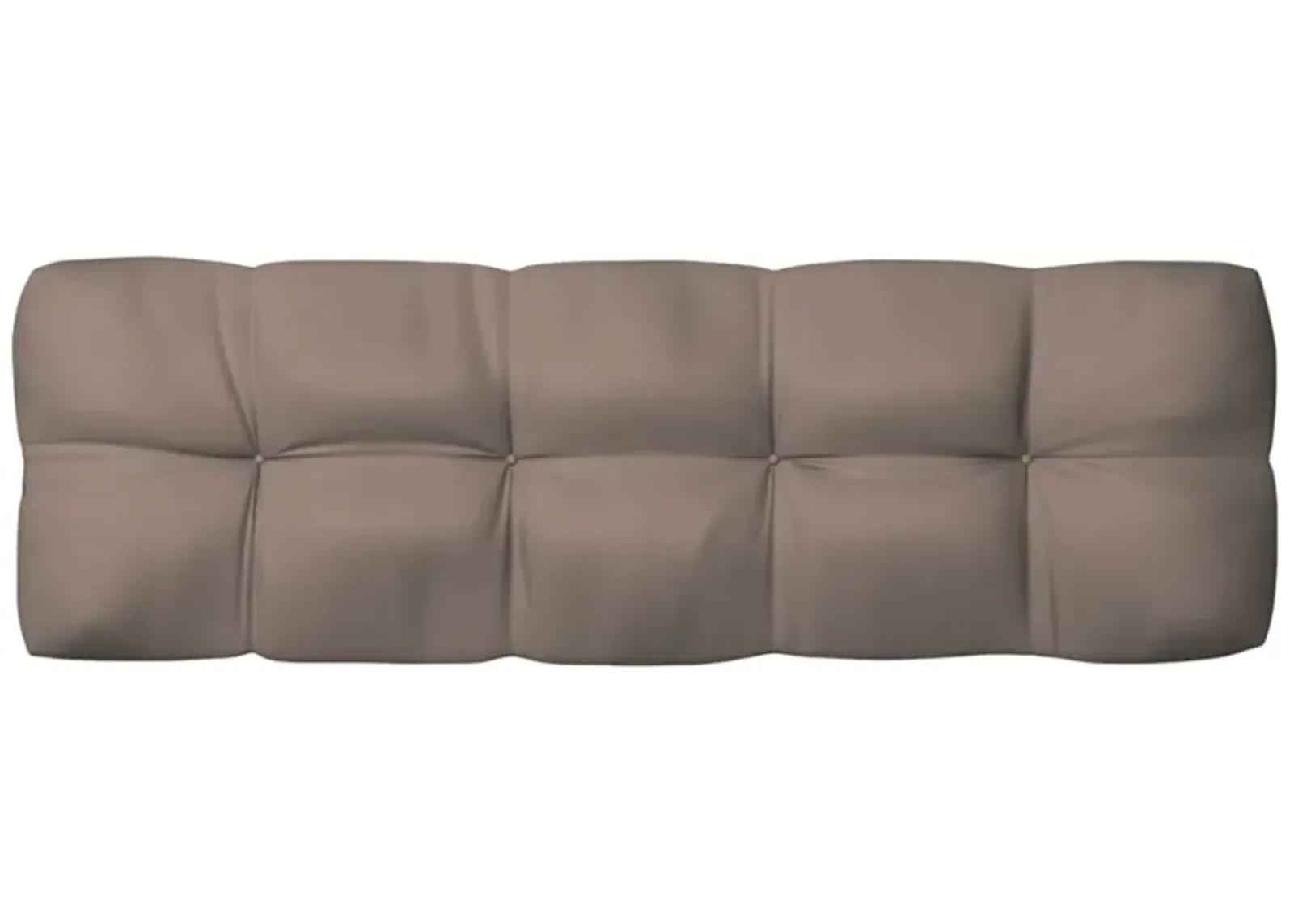 vidaXL Pallet Sofa Cushion Taupe 47.2"x15.7"x4.7"