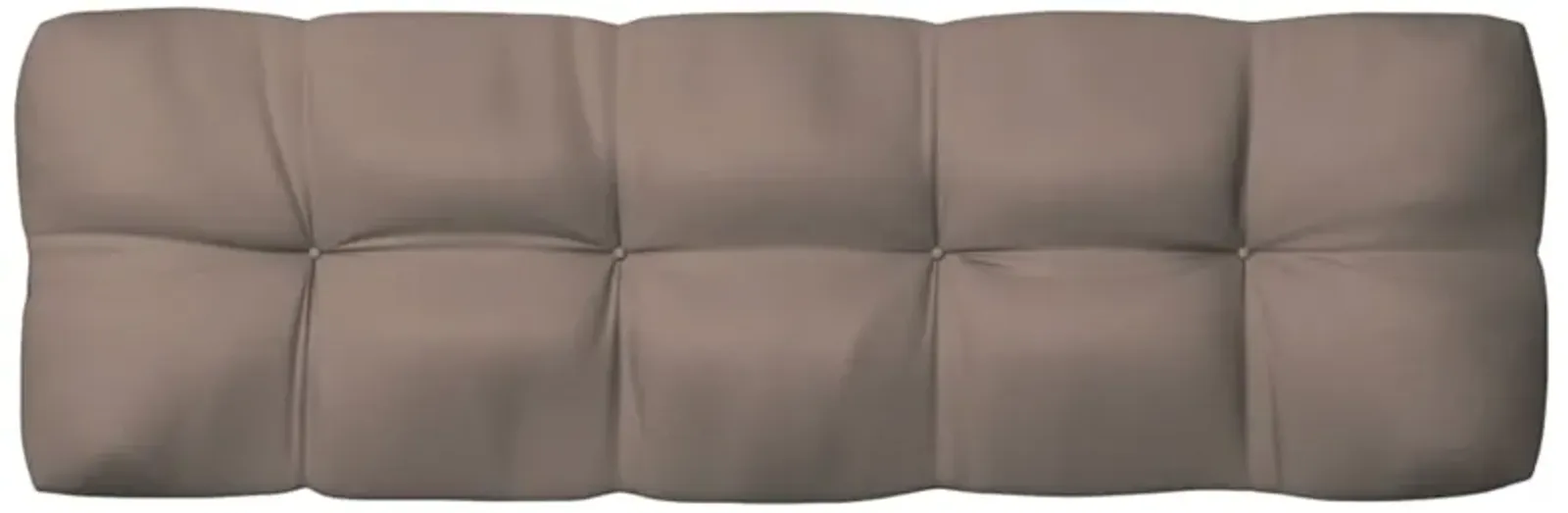 vidaXL Pallet Sofa Cushion Taupe 47.2"x15.7"x4.7"