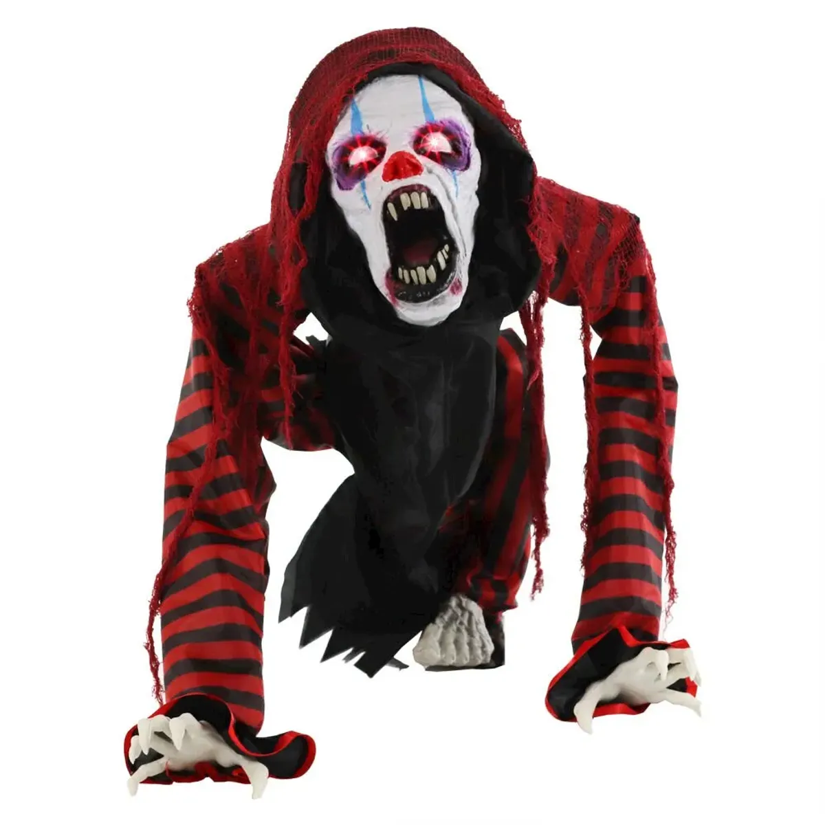 Haunted Hill Farm B/R Animated Crouching Menacing Clown