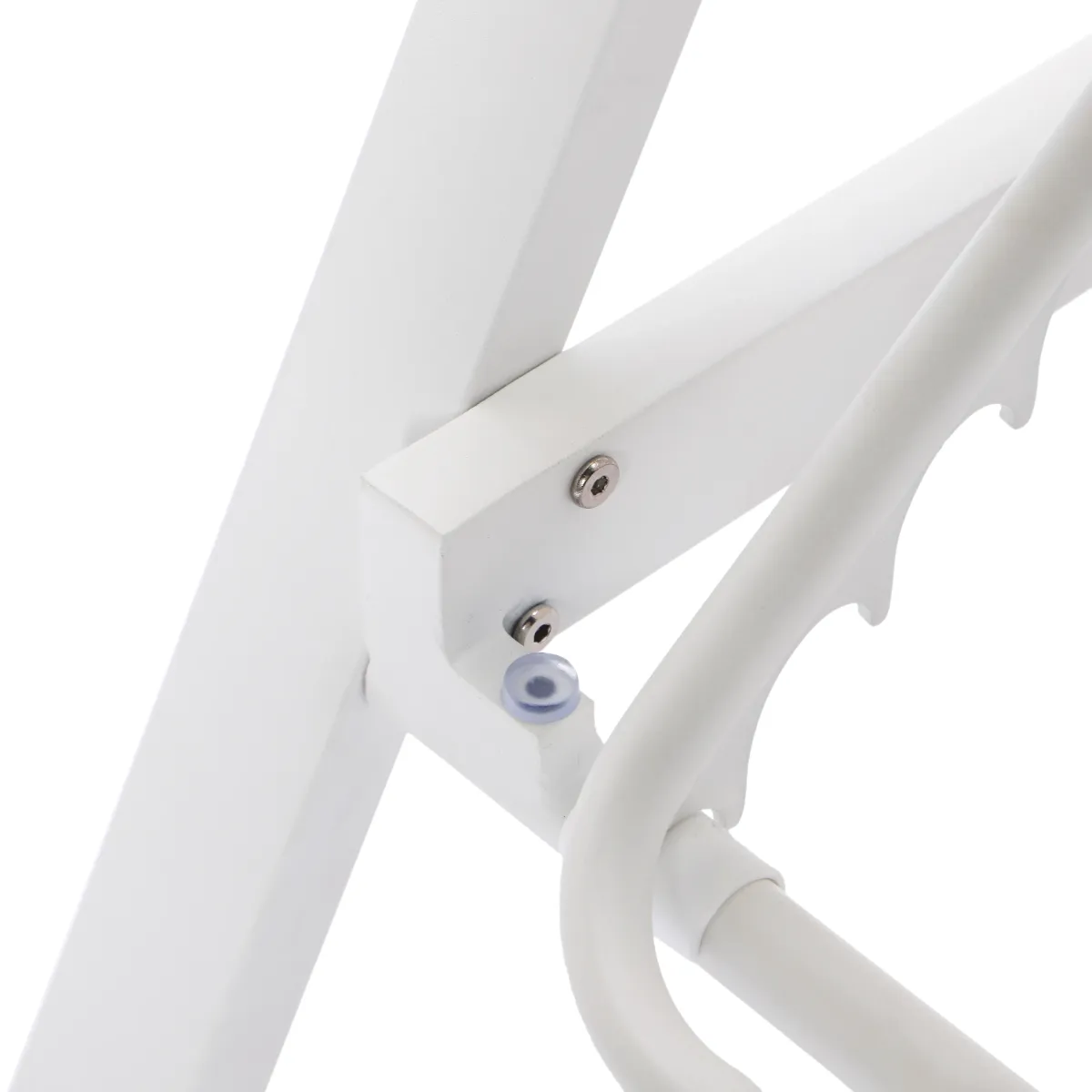 LeisureMod Marlin Adjustable Patio Chaise Lounge Chair with Armrests – White Aluminum