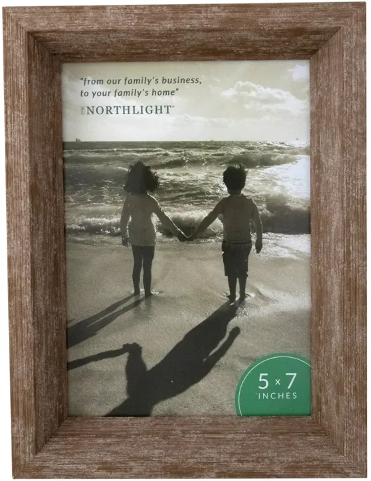 8.25" Classical Rectangular Photo 5" x 7" Picture Frame - Brown