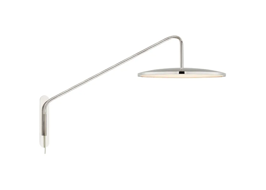 Dot 16" Articulating Wall Light in Polished Nickel