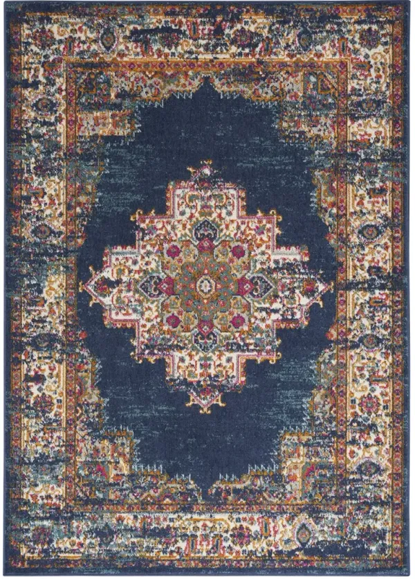 Passion PSN03 Navy 5'3" x 7'3" Rug