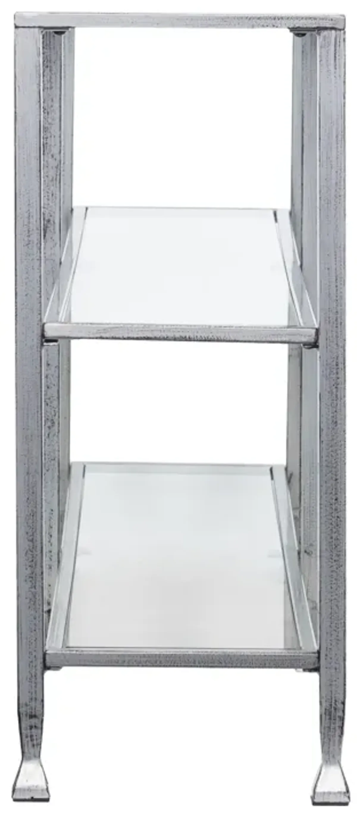 Jaymes Metal/Glass 3-Tier Console