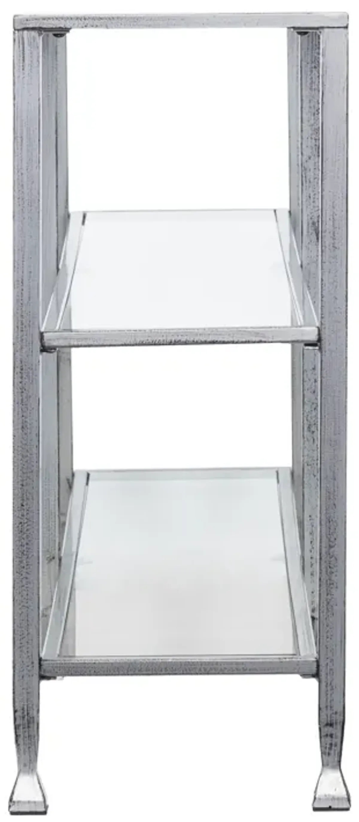 Jaymes Metal/Glass 3-Tier Console