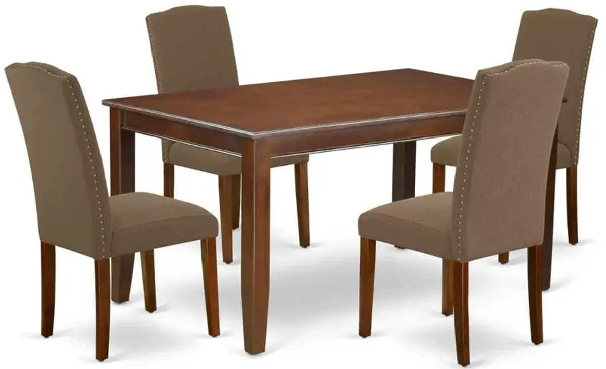 Dining Room Set Mahogany, DUEN5-MAH-18