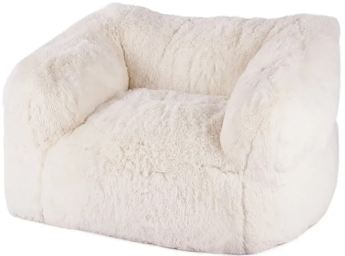 Plush Bean Bag Sofa Chair with Armrests for Adults Ideal for Living Room or Bedroom